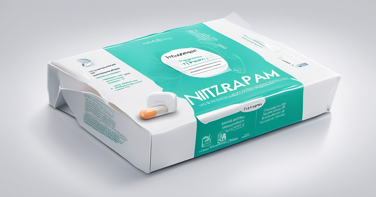 Een blauwgroene en witte NITIZRAP AM-medicatieverpakking met informatieve tekst. De doos bevat afbeeldingen van een witte en oranje pil en is geplaatst tegen een lichtgrijze achtergrond.
